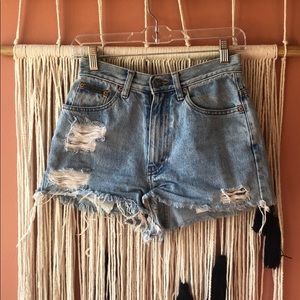 Calvin Klein High Waisted Jean Shorts